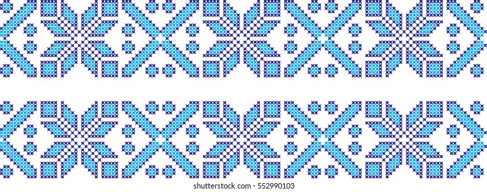 embroidered cross-stitch ornament national pattern