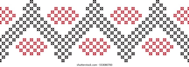 embroidered cross-stitch ornament national pattern
