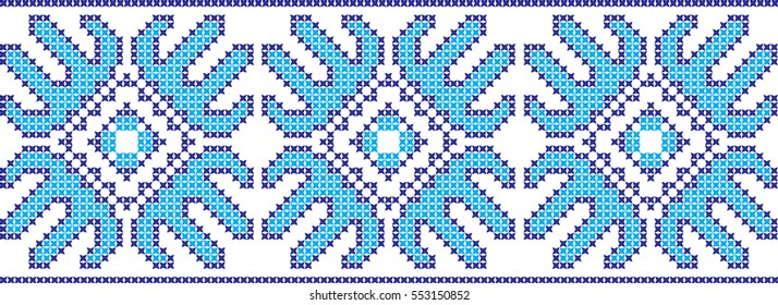 embroidered cross-stitch ornament national pattern