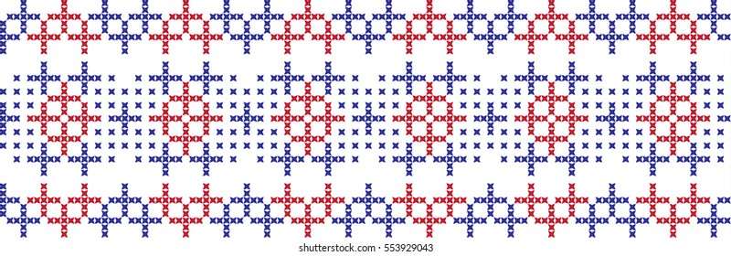 embroidered cross-stitch ornament national pattern
