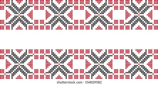 embroidered cross-stitch ornament national pattern