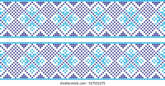 embroidered cross-stitch ornament national pattern