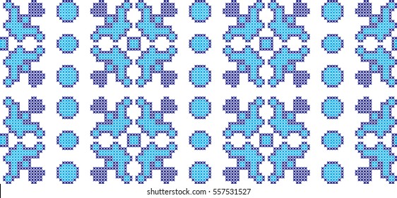 embroidered cross-stitch ornament national pattern