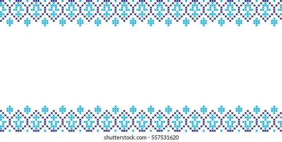 embroidered cross-stitch ornament national pattern