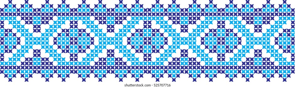 Embroidered cross-stitch pattern Ukrainian 