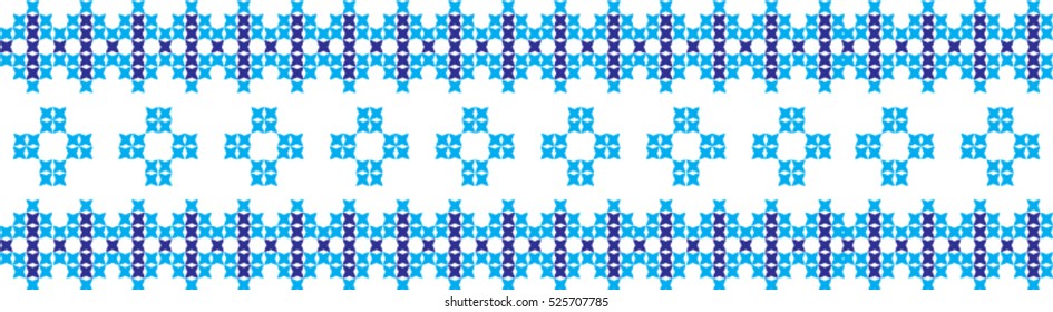Embroidered cross-stitch pattern Ukrainian 