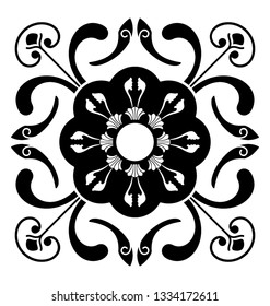 Embroidered design element icon 
