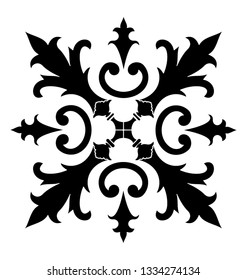 Embroidered design element icon 