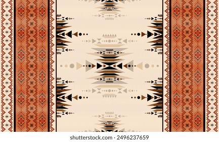 Embroidered fabric pattern, ethnic traditional pattern. Design for clothing, fabric, batik, knitwear, embroidery, Ikkat, traditional pixel pattern.