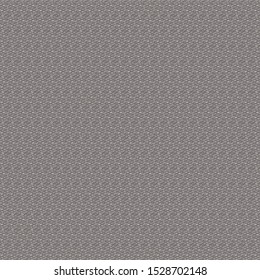 Besticktes Gewebe mit subtilen Pflasterreihen, mit braunem und beigem Faden. Blankettextur. Leinwand. Tuch. Coverlet. Hartnäckigkeit. Vektorillustration.