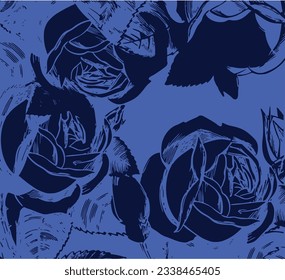 embroidered floral pattern, perfect for fashion, papers and decoration.Simple seamless pattern of hand drawn gouache flowers, abstract colorful background.  seamless flower pattern on Muster backgroun