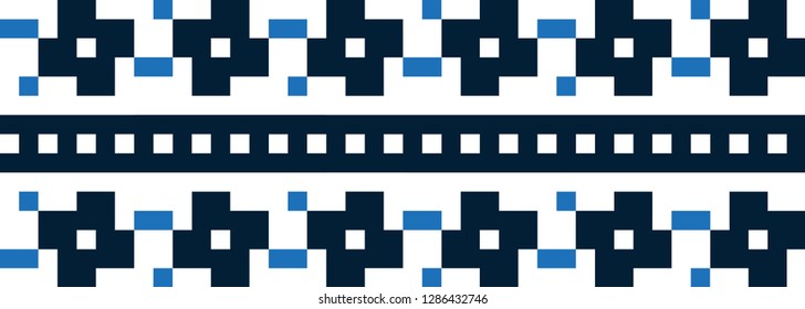 embroidered good like handmade cross-stitch ethnic Ukraine pattern