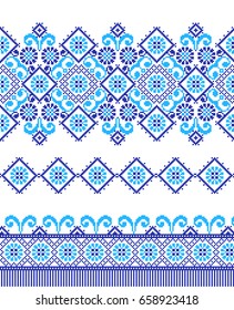 embroidered good like handmade cross-stitch ethnic Ukraine pattern