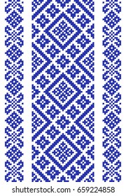 embroidered good like handmade cross-stitch ethnic Ukraine pattern