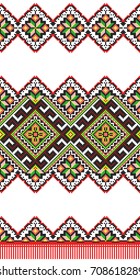 embroidered good like handmade cross-stitch ethnic Ukraine pattern