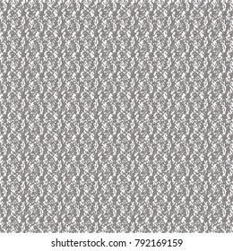 Embroidered gray fabric. Rough jersey texture. Abstract vector.