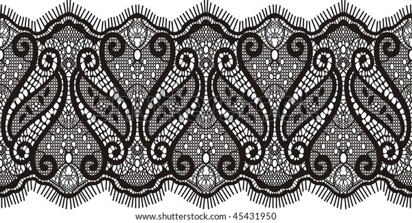 Embroidered Lace Design Vector Format Very Stock Vector (Royalty Free ...