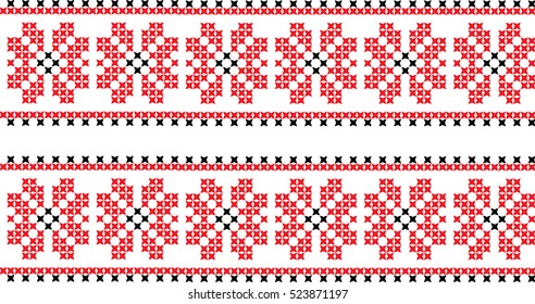 Embroidered national Ukrainian pattern