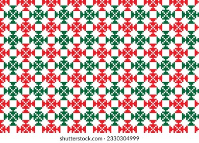 Embroidered nordic pattern vector illustration