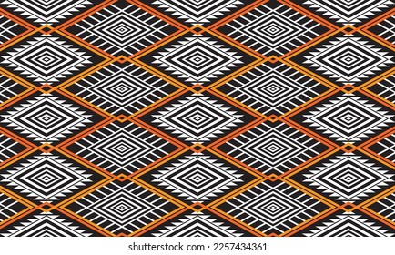 Embroidered old handmade cross-stitch ethnic Ukrainian pattern. Towel with ornament, called rushnyk in vector