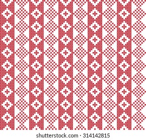 The embroidered pattern