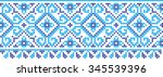 Embroidered pattern on transparent background