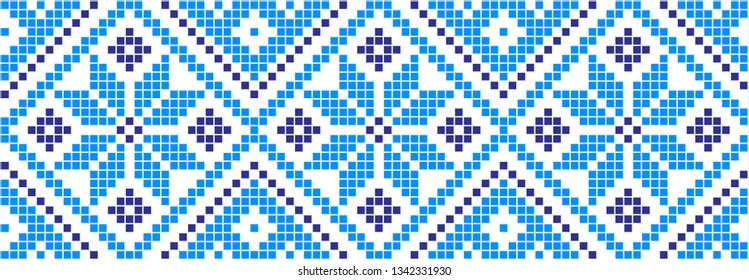 Embroidered pattern on transparent background