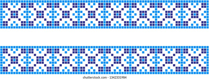 Embroidered pattern on transparent background