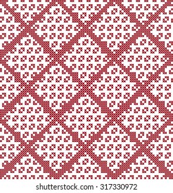 Embroidered pattern on transparent background