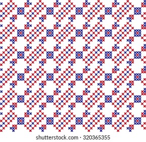 Embroidered pattern on transparent background