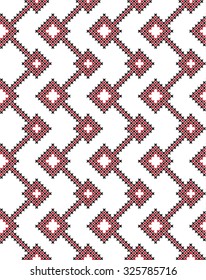 Embroidered pattern on transparent background