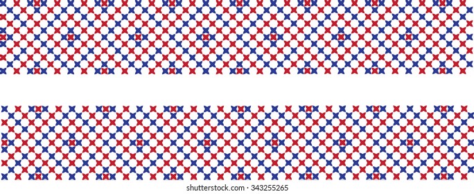 The embroidered pattern on a transparent background
