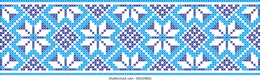 Embroidered pattern on transparent background