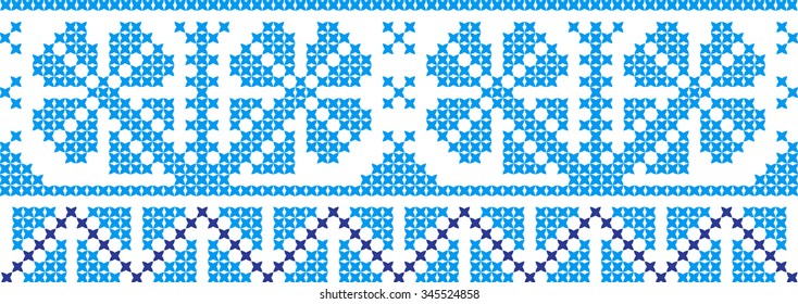 Embroidered pattern on transparent background