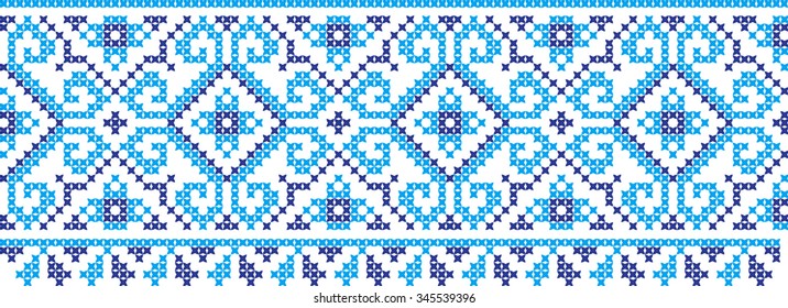 Embroidered pattern on transparent background