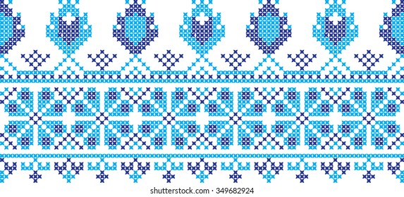 Embroidered pattern on transparent background