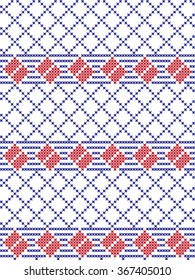 Embroidered pattern on transparent background