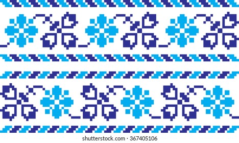 Embroidered pattern on transparent background