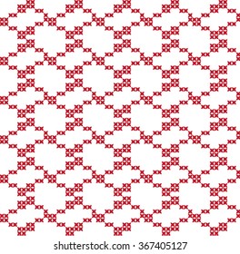 Embroidered pattern on transparent background