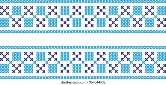 Embroidered pattern on transparent background