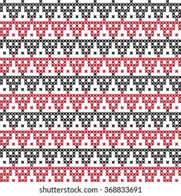 Embroidered pattern on transparent background