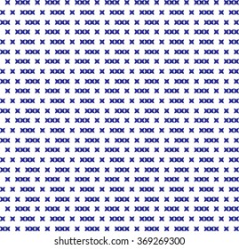 Embroidered pattern on transparent background