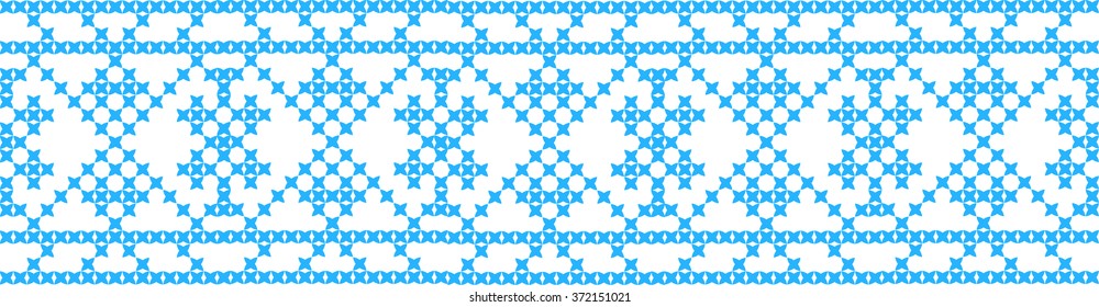 Embroidered pattern on transparent background