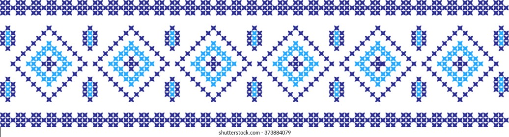 Embroidered pattern on transparent background