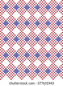Embroidered pattern on transparent background