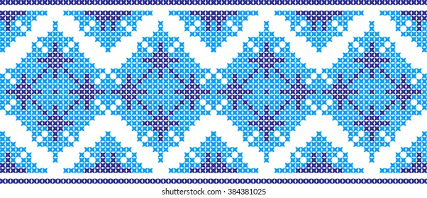 Embroidered pattern on transparent background