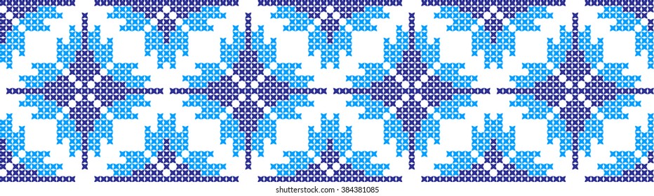 Embroidered pattern on transparent background