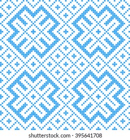 Embroidered pattern on transparent background