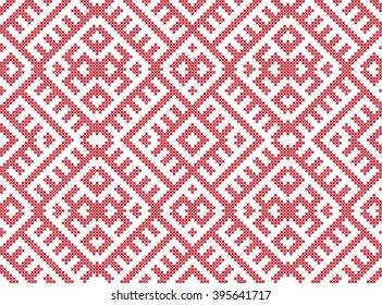 Embroidered pattern on transparent background