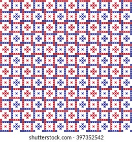 Embroidered pattern on transparent background